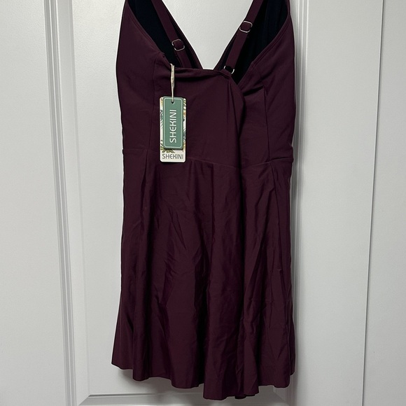 Swimsuit Plum One-Piece - Picture 3 of 7